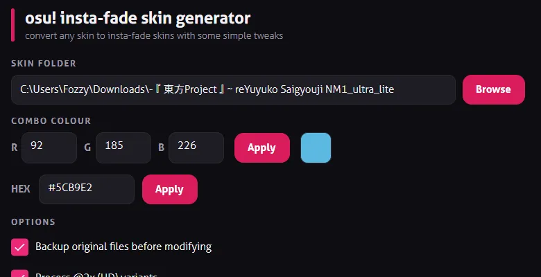 osu! insta-fade skin generator